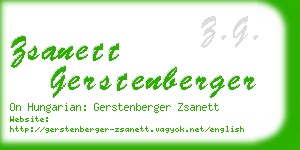 zsanett gerstenberger business card